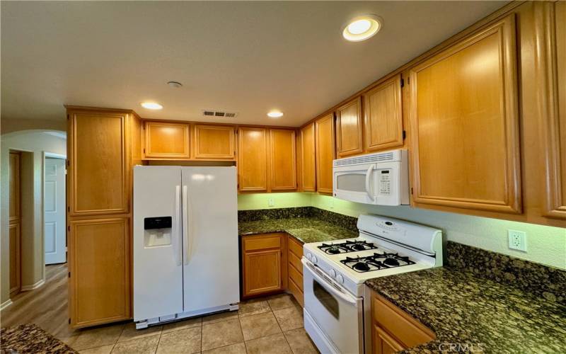 Kitchen with linen cupboard view