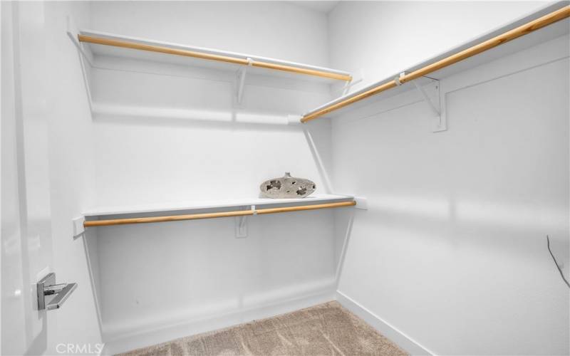 Spacious closet in the 3rd  bedroom.