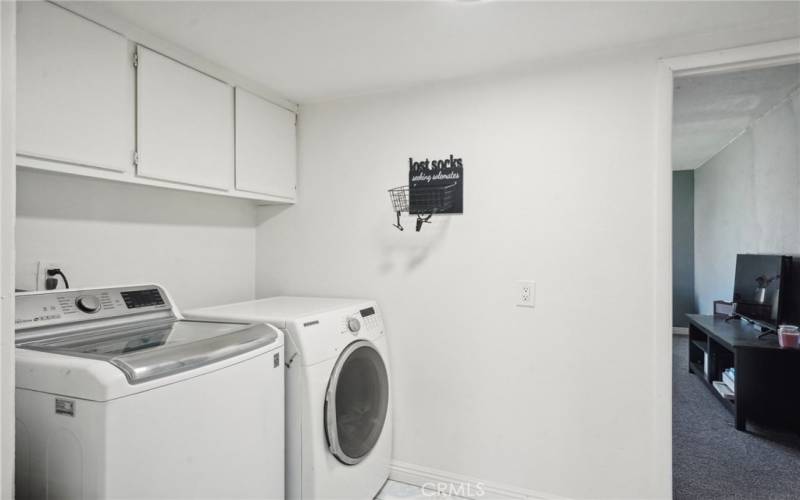 laundry room downstairs