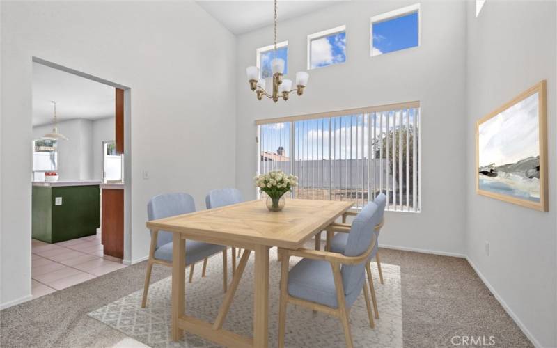 Dining Room Virtually Staged