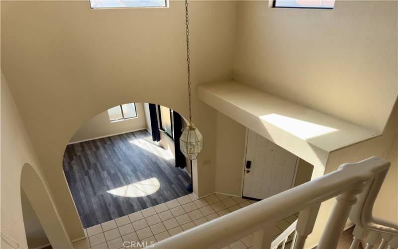 High ceilings in foyer