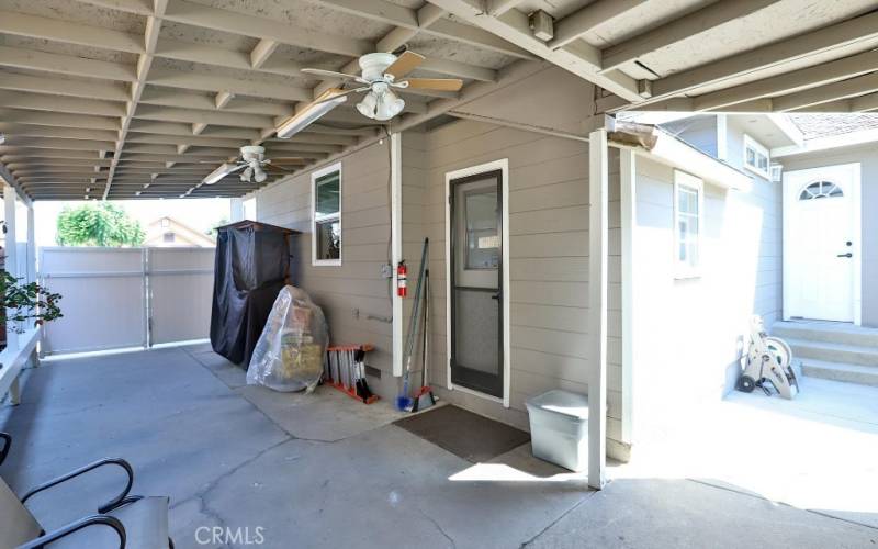 Carport to gated driveway