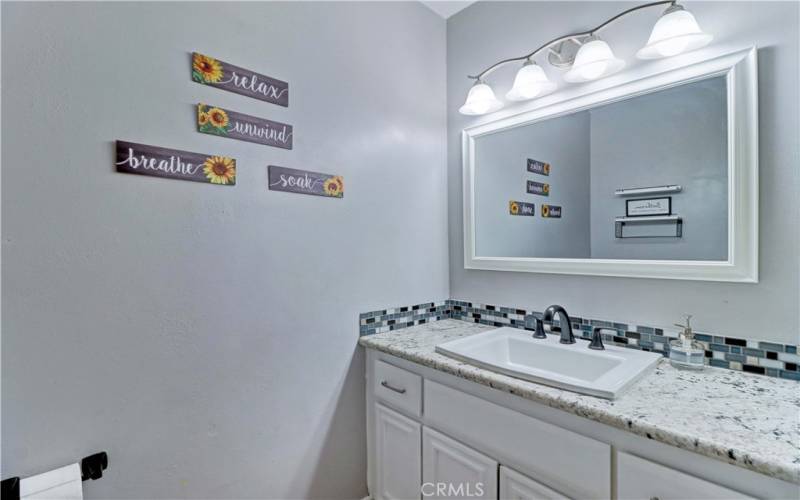 First floor bathroom with updated features