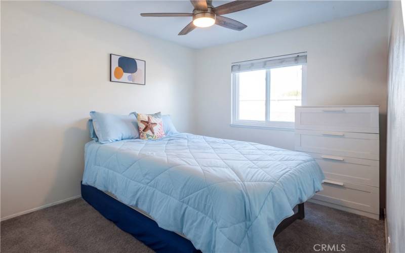 Bedroom 2 with fan fixture