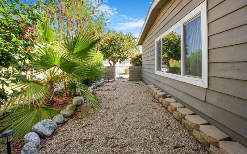 Walk way to front doors