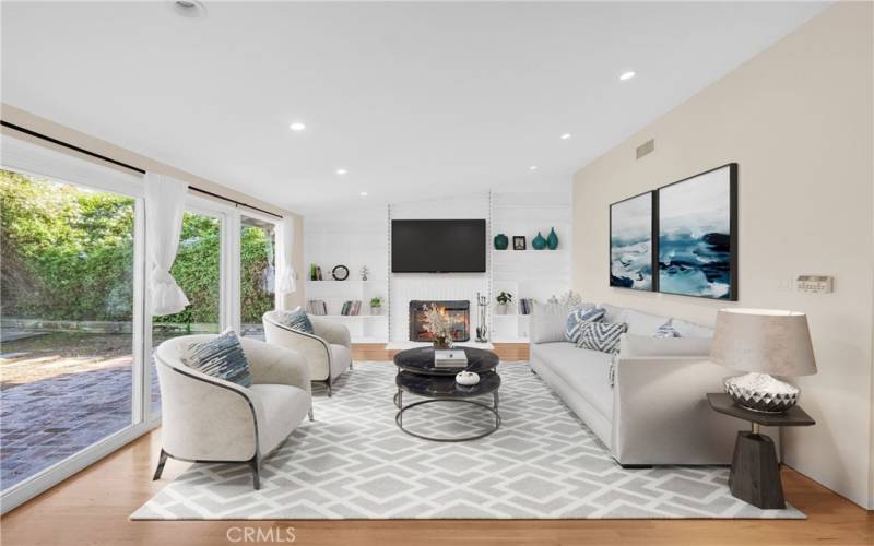 Virtual staged Family room