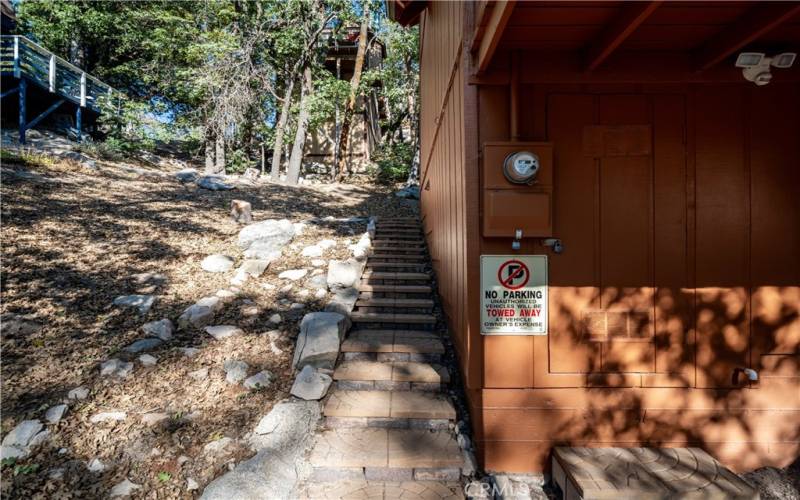 Stairs to back door