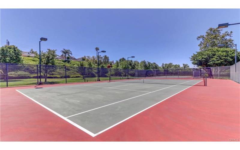 Complex offers two tennis courts.