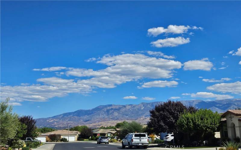 MOUNTAINS SEEN FROM FRONT OF HOME