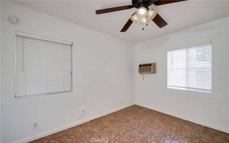 Bedroom two is in the back of the home.