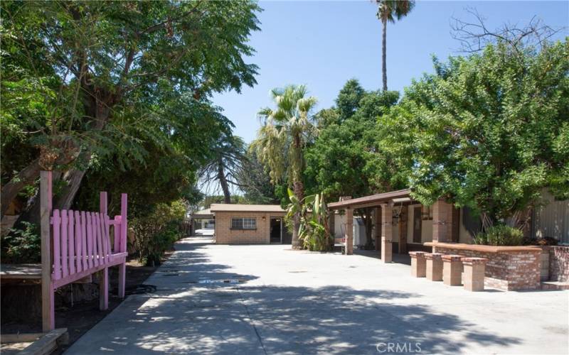 The large trees provide plenty of shade for the property.