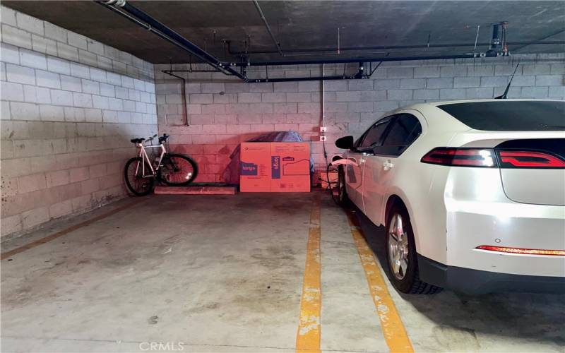 Two Assigned Parking Spaces SIDE BY SIDE w/ hook ups for EV charging