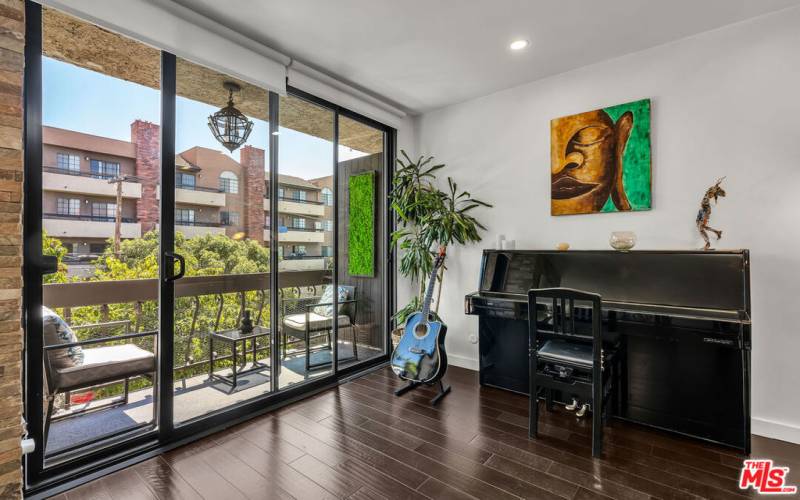 Great balcony off the living room