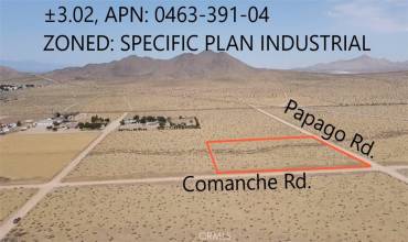 0 0463-391-04, Papago Road, Apple Valley, California 92307, ,Land,Buy,0 0463-391-04, Papago Road,HD24184718