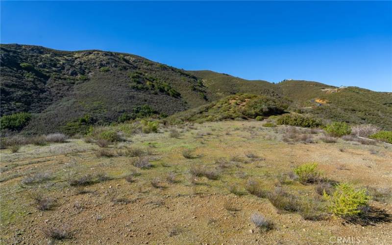 Views of the hills from the building area.