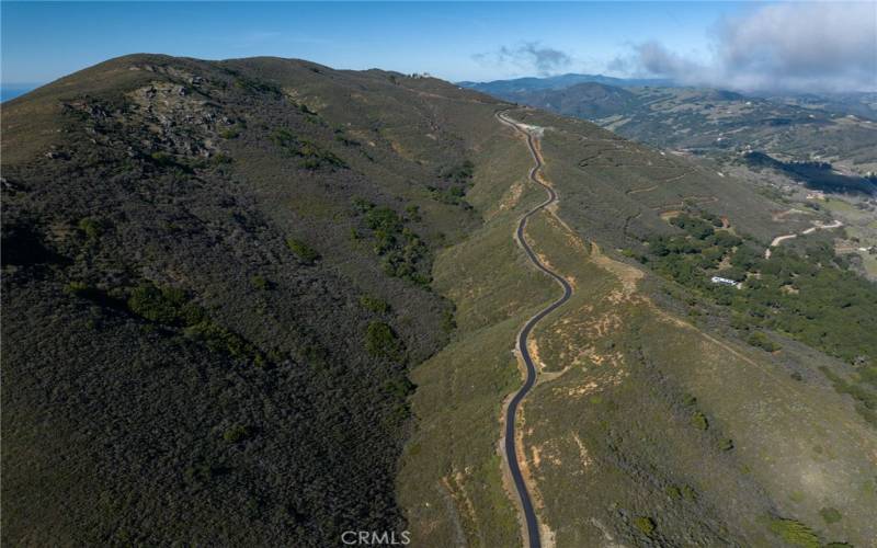 Falcon Rd was recently repaved and is a beautiful road to drive.