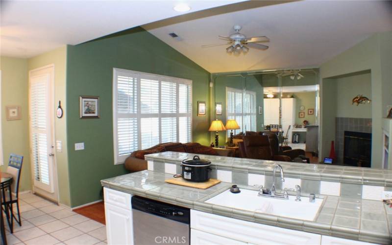 Kitchen is Open to Family Room