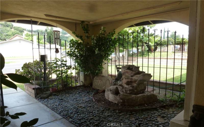 front courtyard