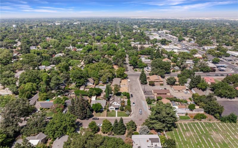 Another aerial view of home.