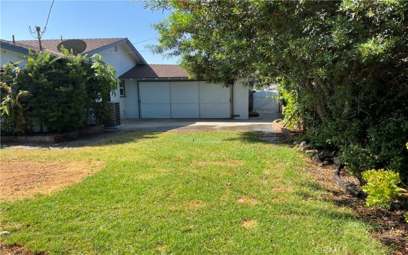 Backyard garage door pass-through!