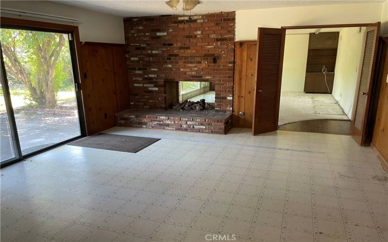 Other side of fireplace in living room!