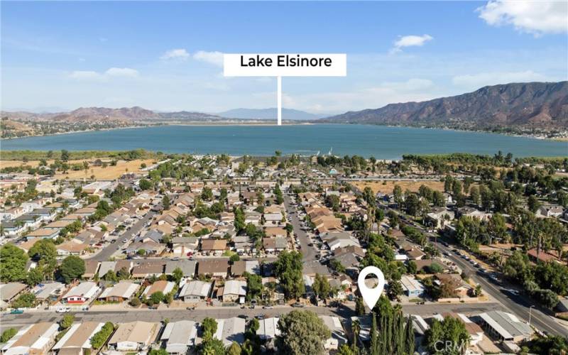 Walking distance to Lake Elsinore for watersport fun!
