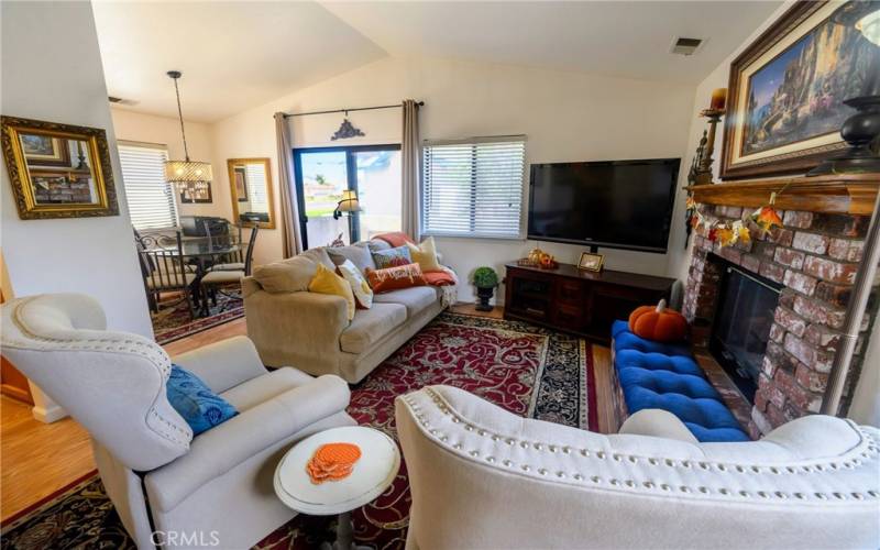 Living room looking from entrance as you come up the stairs