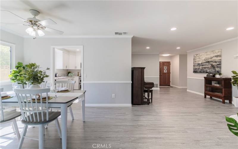 Dining room and livingroom