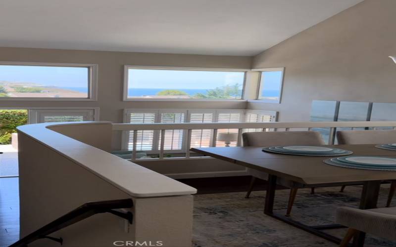 Ocean view from kitchen, dining room, and primary bedroom