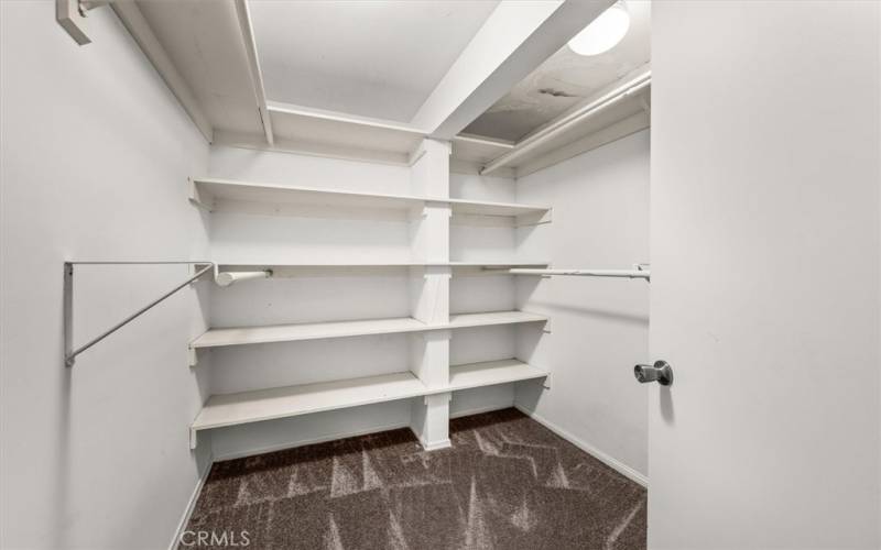 Master walk-in closet