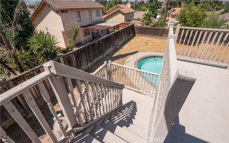 Stairs on deck