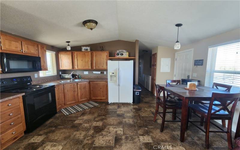 Kitchen and dining area