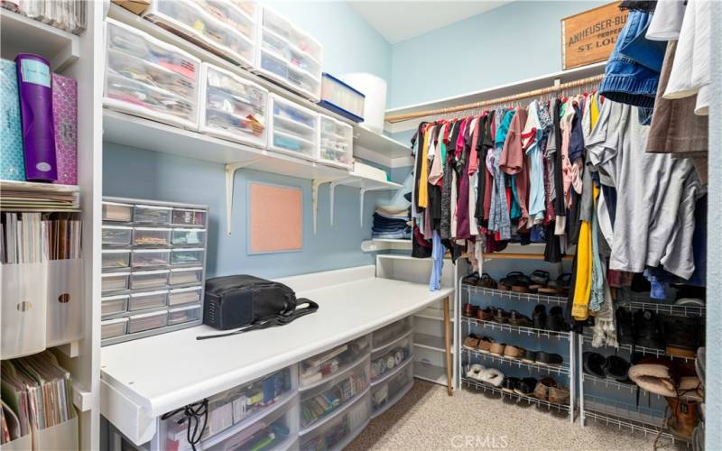 Walk-in closet.