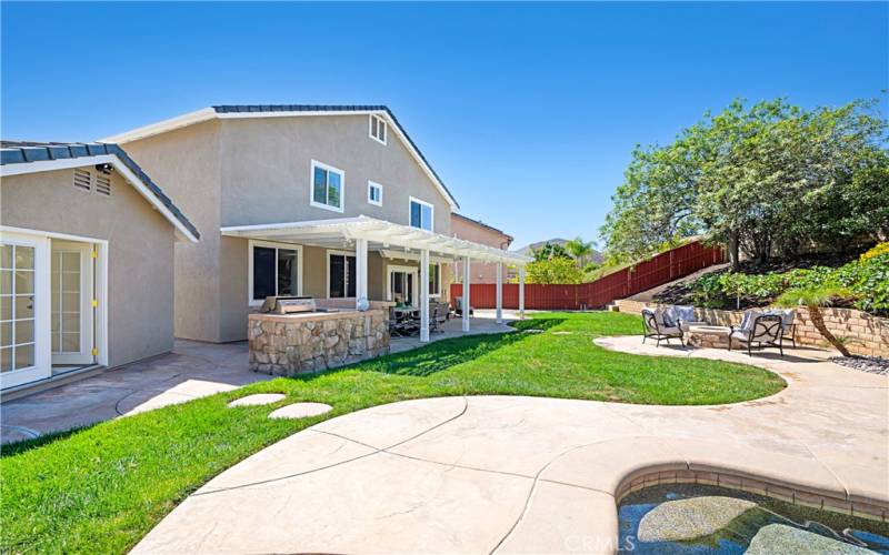 Outdoor Shower on left side of pool house!