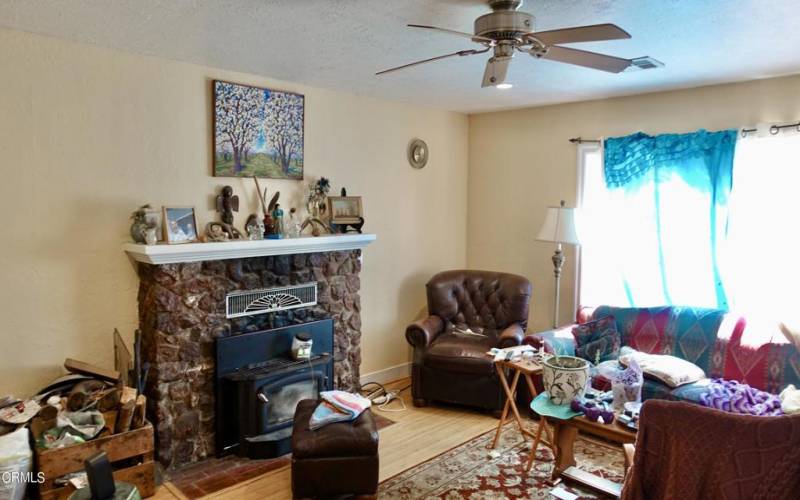 Living Room with Fireplace