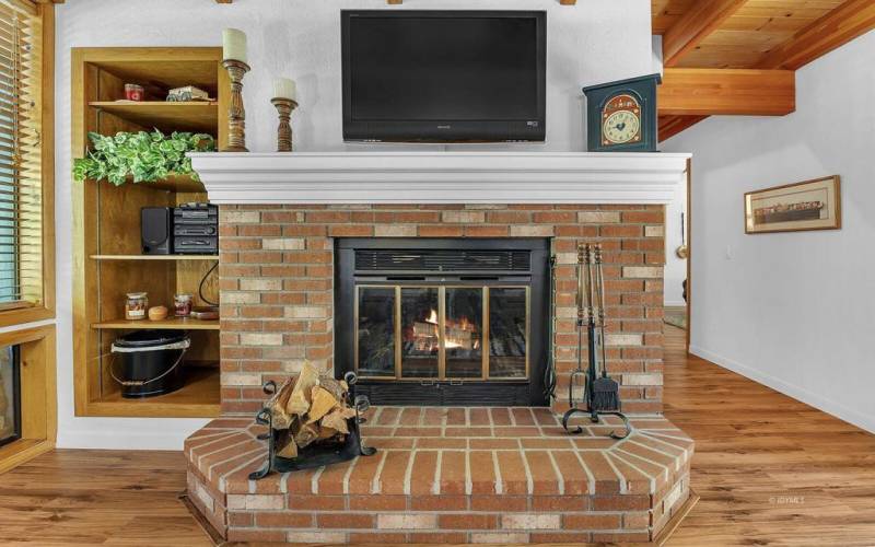 10 Warming brick fireplace