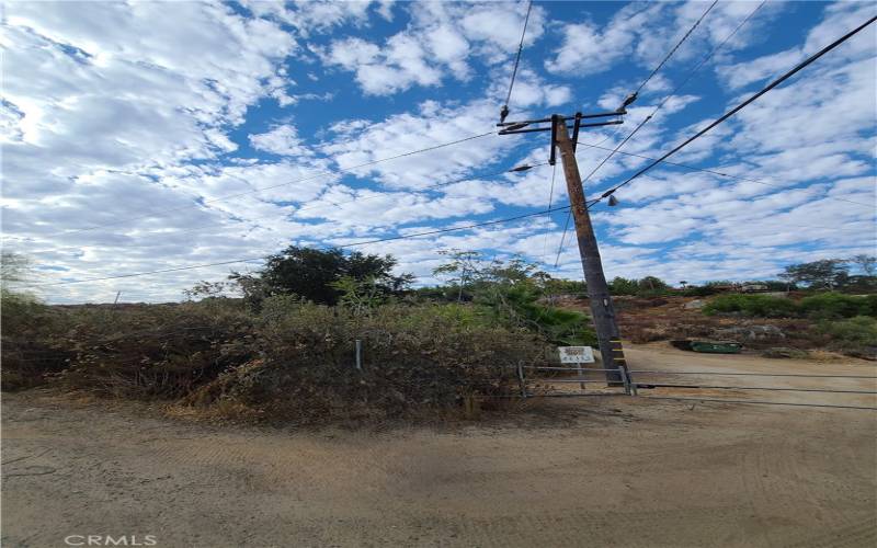 Electric pole on site