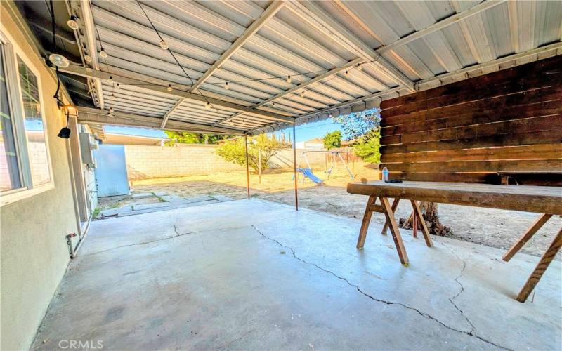 Back Patio (View from Garage Door)