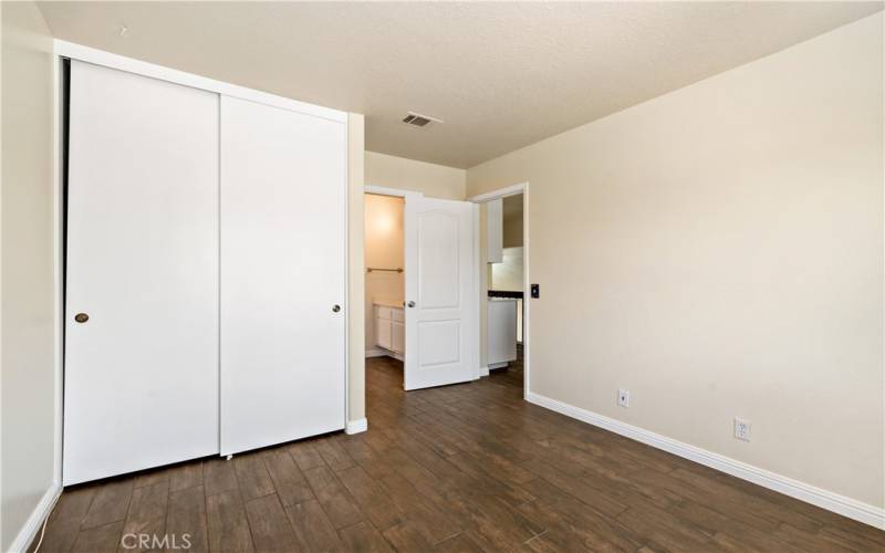 Bedroom #3 w door w access to 'jack n jill' bathroom