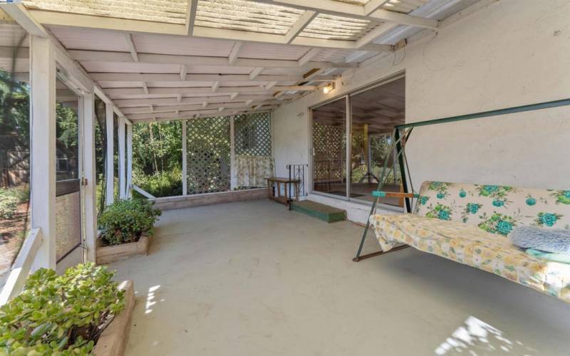 Screened Porch in Backyard