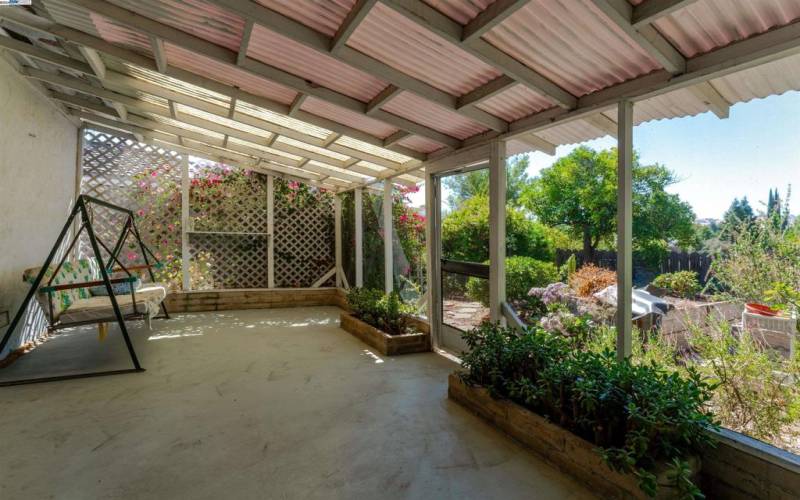 Screened Porch in Backyard