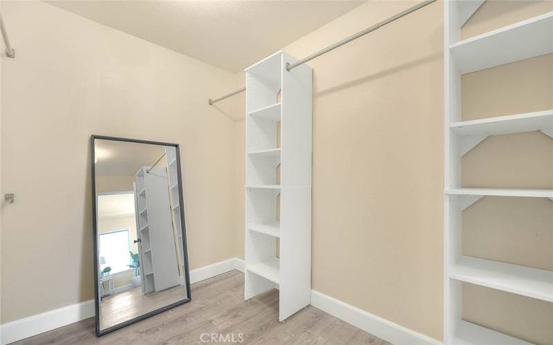 Over-sized walk in closet