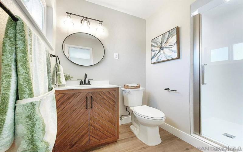 Primary Bathroom with Beautiful Shower!