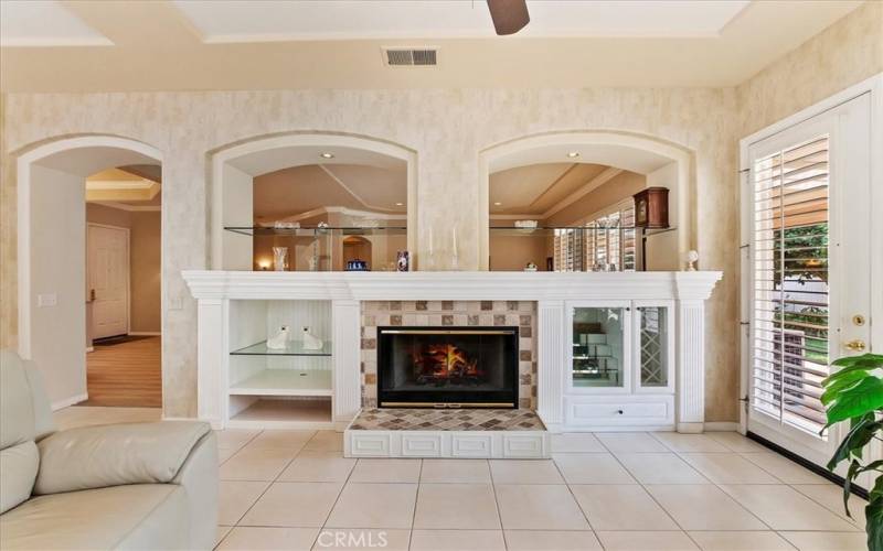 Cozy Fireplace in Family Room