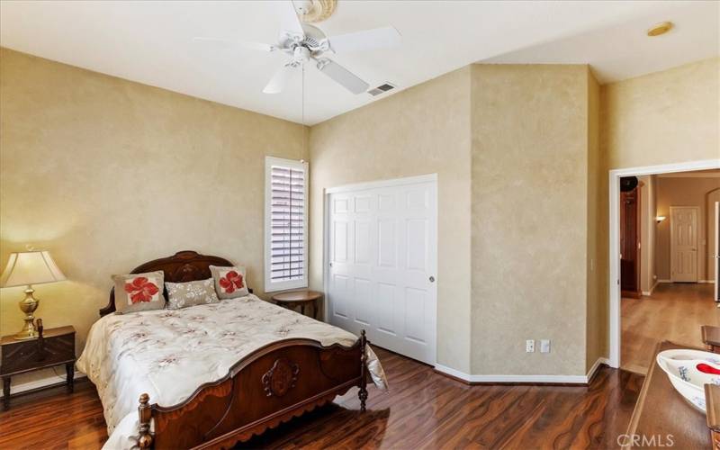 Guest Bedroom with Custom Fan