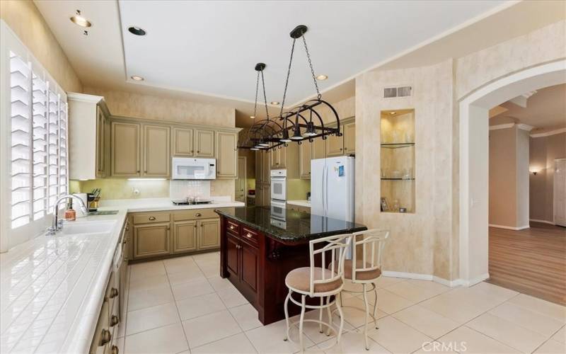 Kitchen Adjoins Family Room