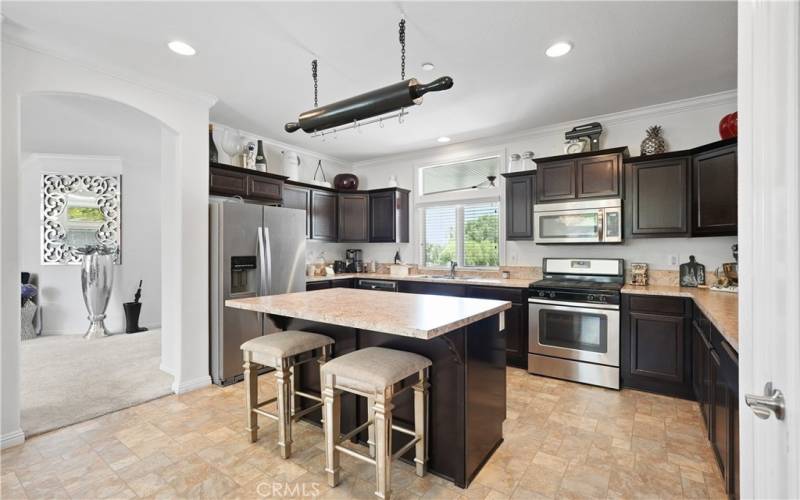 Kitchen with island