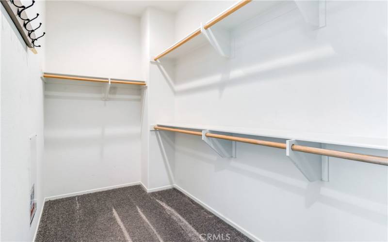 Primary walk-in closet