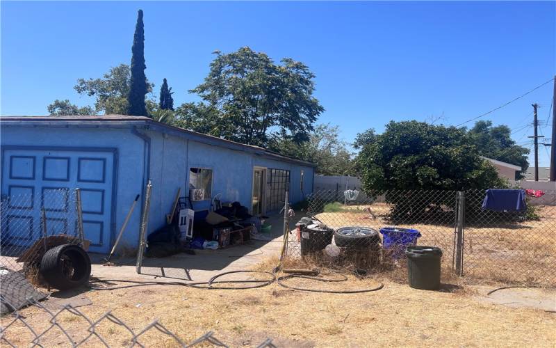 Rear/right side view of property yard