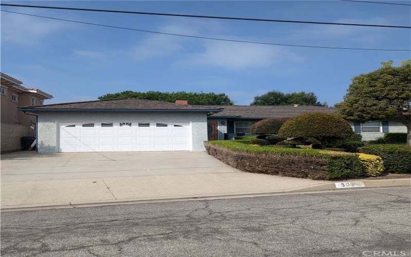 2 car attached garage